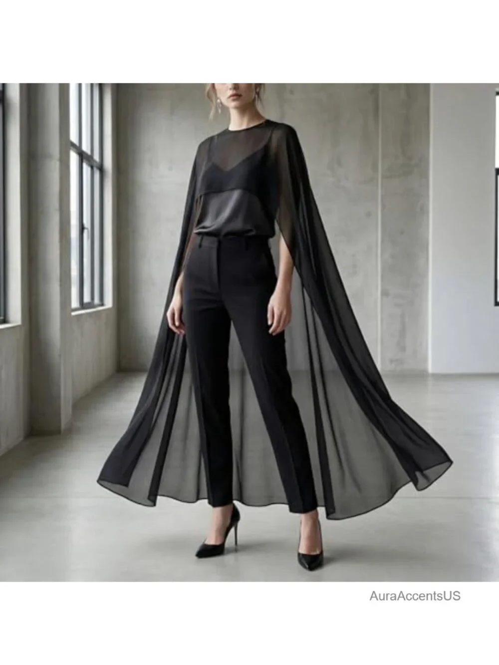 N/A lightweight chiffon